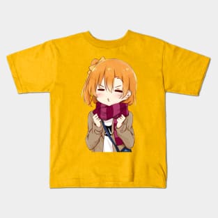 Cute Happy Winter Anime Girl Kids T-Shirt